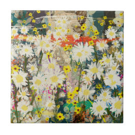 Azulejo De Cerâmica Visitas - Arte Floral Inspirada pela Natureza -