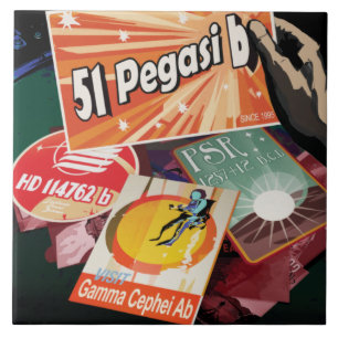 Azulejo De Cerâmica Visite o Primeiro Exoplaneta Encontrado Fora do Si