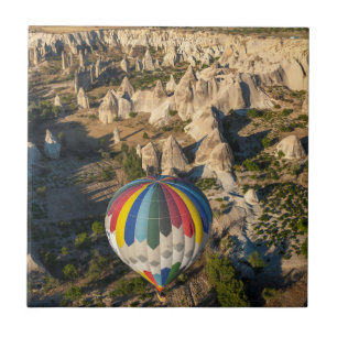 Azulejo De Cerâmica Vista Aérea de Balões de Ar Quente, Capadócia