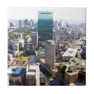 Azulejo De Cerâmica Vista aérea de Boston 2