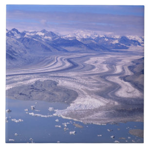 Azulejo De Cerâmica Vista aérea do glaciar Lowell, Kluane National