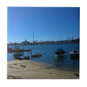 Azulejo De Cerâmica Vista de Balboa Island, Newport Beach, Califórnia
