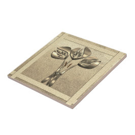 Azulejo De Cerâmica Vista de Feriado Dourado Retroativo