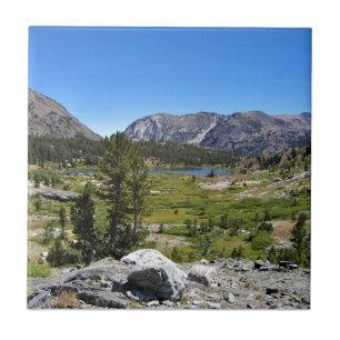 Azulejo De Cerâmica Vista do Lago Shell, Passagem de Tioga, CA