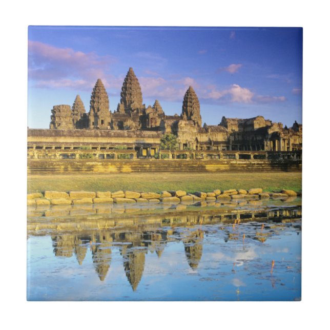 Azulejo De Cerâmica Vista Do Templo Da Frente (Frente)