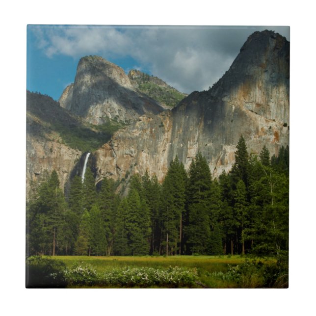 Azulejo De Cerâmica Vista Dramática do Vale de Yosemite a partir dos P (Frente)