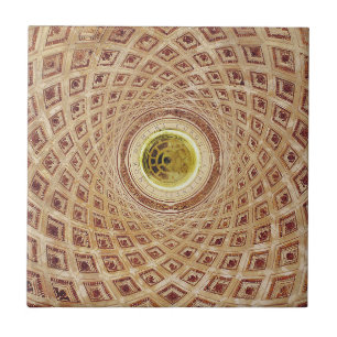 Azulejo De Cerâmica Vista interior da cúpula na capela