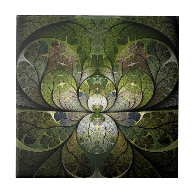 Azulejo De Cerâmica Vitral do primavera (Frente)