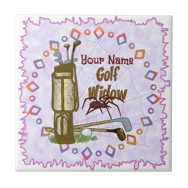 Azulejo De Cerâmica Viúva de Golfe (Frente)