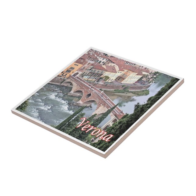 Azulejo De Cerâmica VNT085 VERONA, Roman Bridge, Verona, Itália (Lateral)