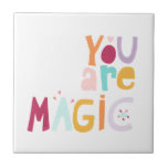 Azulejo De Cerâmica Você é mágica<br><div class="desc">Você é magia por June Erica Vess</div>