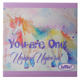 Azulejo De Cerâmica Você é um unicórnio original! meninas das senho
