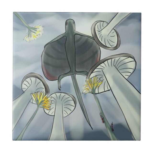 Azulejo De Cerâmica Voo de Draco (Frente)