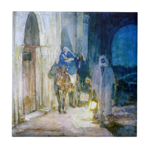 Azulejo De Cerâmica Voo de Henry Ossawa Tanner para o Egito