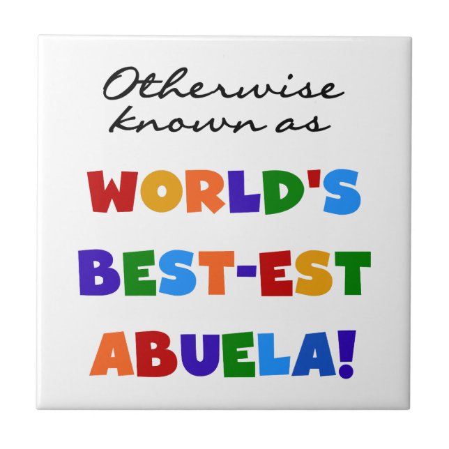 Azulejo De Cerâmica vovó sabuela (Frente)