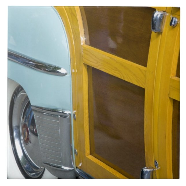 Azulejo De Cerâmica WA, Seattle, automóvel americano clássico. 2 (Frente)