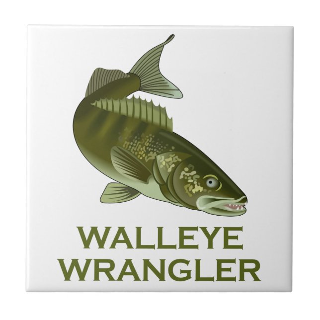 Azulejo De Cerâmica Walleye Wrangler (Frente)