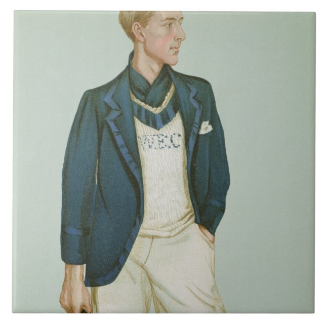 Azulejo De Cerâmica Walter Erskine-Crum, ilustração 'dos homens do (Frente)