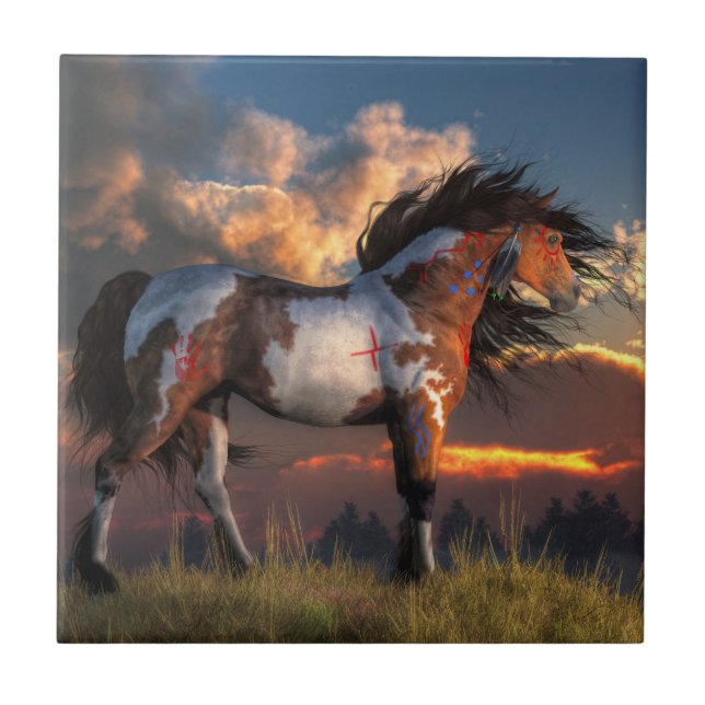 Azulejo De Cerâmica Warhorse (Frente)