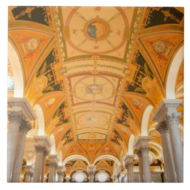 Azulejo De Cerâmica WASHINGTON, C.C. EUA. Passagem do segundo andar (Frente)