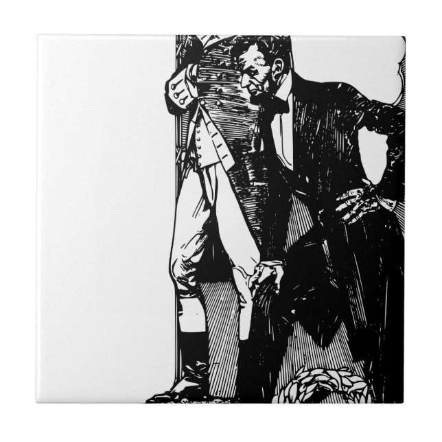 Azulejo De Cerâmica washington lincoln (Frente)