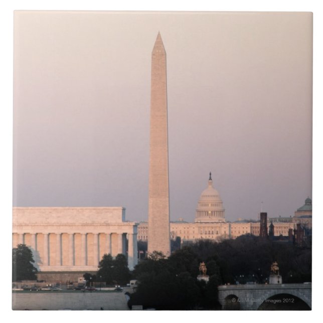 Azulejo De Cerâmica Washington, skyline da C.C. (Frente)