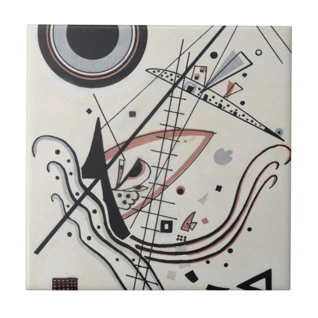 Azulejo De Cerâmica Wassily Kandinsky - Azul (Frente)