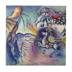 Azulejo De Cerâmica Wassily Kandinsky - São Jorge & Os Cavaleiros