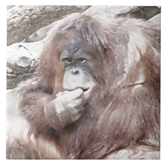 Azulejo De Cerâmica Watercolor Olot 2 (Frente)