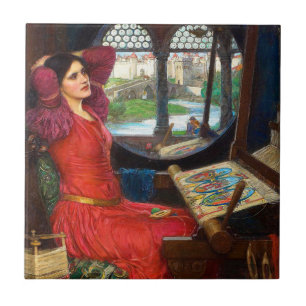 Azulejo De Cerâmica Waterhouse Estou Metade Doente de Sombras