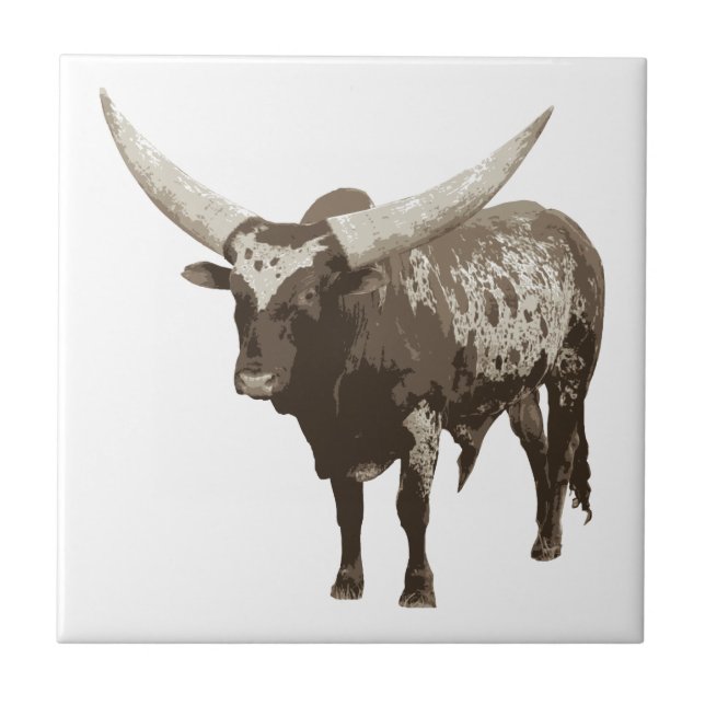 Azulejo De Cerâmica Watusi Cow (Frente)