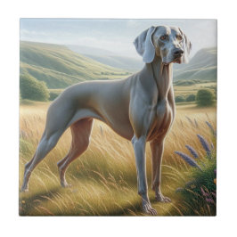Azulejo De Cerâmica Weimaraner