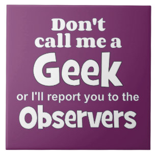 Azulejo De Cerâmica Wf dos observadores do geek