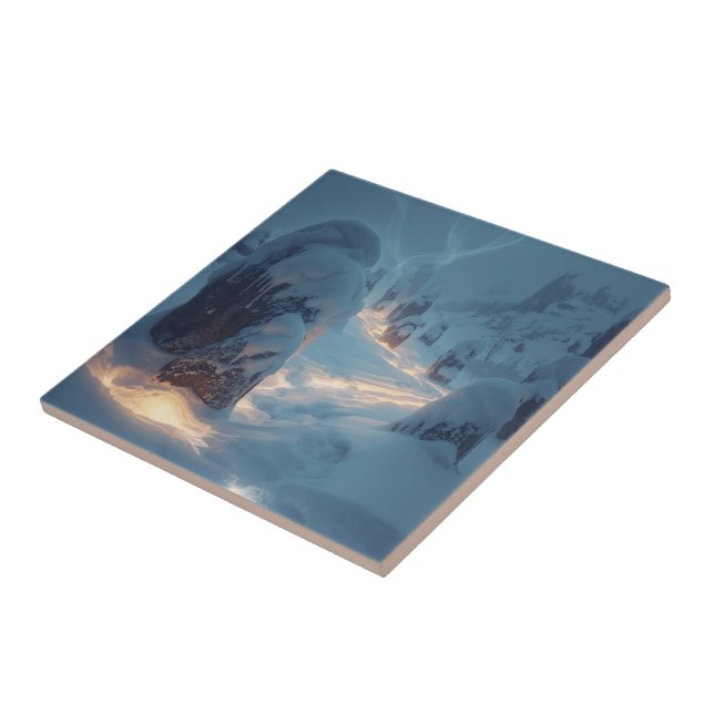 Azulejo De Cerâmica Where Light Wanders in Winter (Lateral)