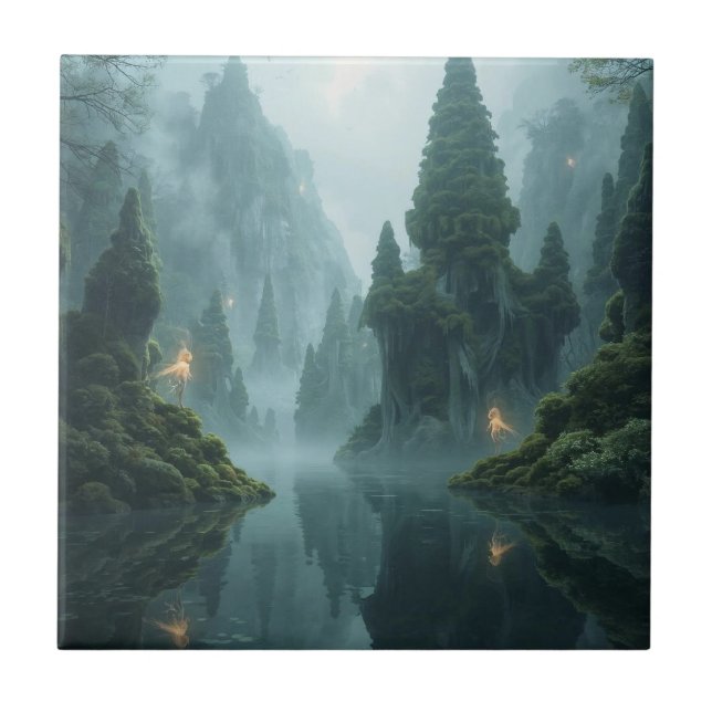 Azulejo De Cerâmica Where Winged Spirits Wander (Frente)