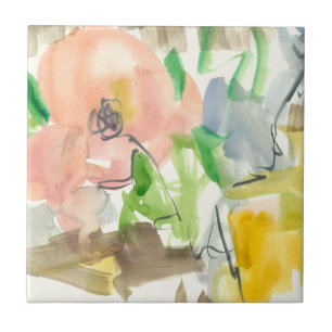 Azulejo De Cerâmica Whimsy in the Garden II