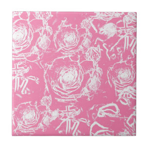 Azulejo De Cerâmica White Rose Lace