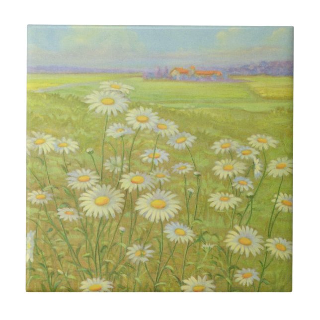 Azulejo De Cerâmica Wild Daisy de Cargill, 1937 (Frente)