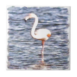 Azulejo De Cerâmica Wild Flamingo