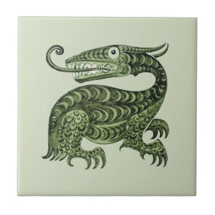 Azulejo De Cerâmica William De Morgan's Jabberwock