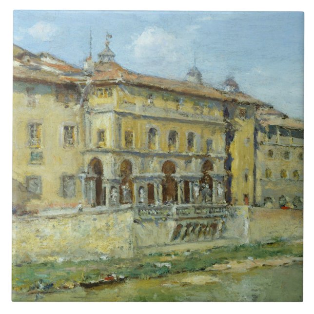 Azulejo De Cerâmica William Merritt Chase - Florença (Frente)