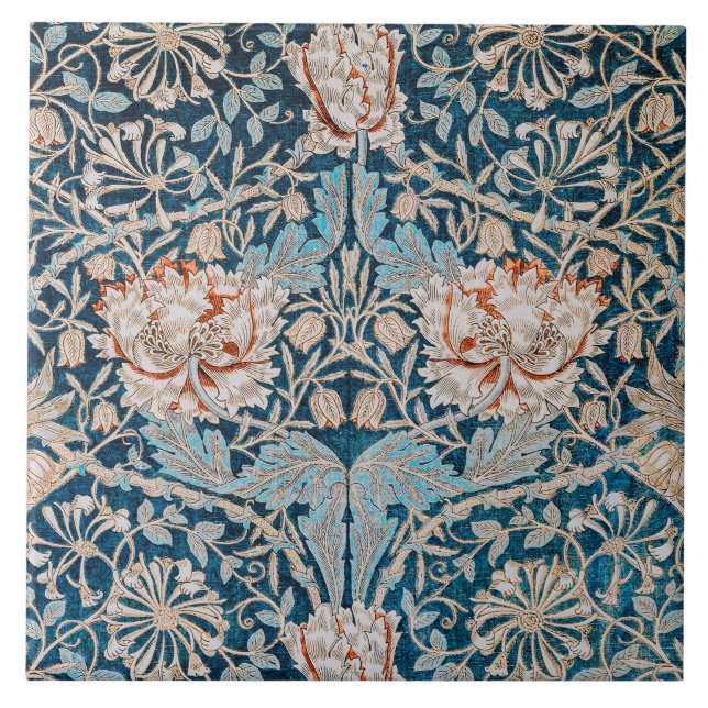 Azulejo De Cerâmica William Morris (Frente)