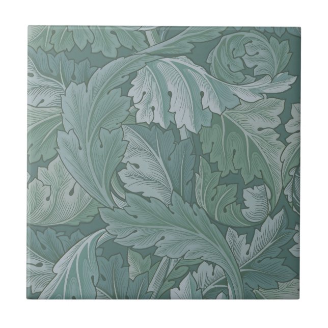 Azulejo De Cerâmica William Morris Acanthus Botanical Harmony Classic (Frente)