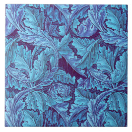 Azulejo De Cerâmica William Morris Acanthus Folha de Azul