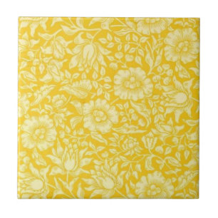 Azulejo De Cerâmica William Morris - Amarelo Mallow