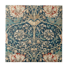 Azulejo De Cerâmica William Morris Antigo Floral Madressilva