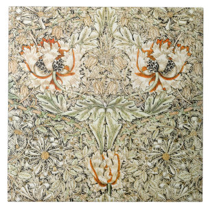 Azulejo De Cerâmica William Morris Antique Honeysuckle Floral Classic