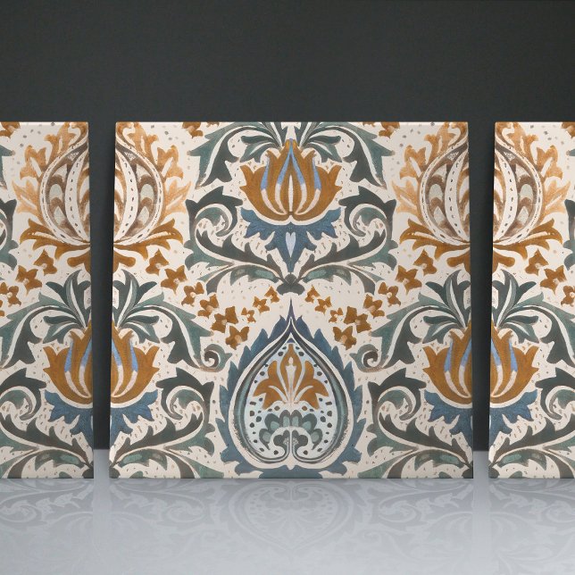 Azulejo De Cerâmica William Morris Art Nouveau Floral Victorian Repro (Criador carregado)