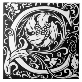 Azulejo De Cerâmica William Morris Arts e Artesanatos Monograma - Letr
