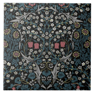 Azulejo De Cerâmica William Morris Blackthorn Floral Art Nouveau